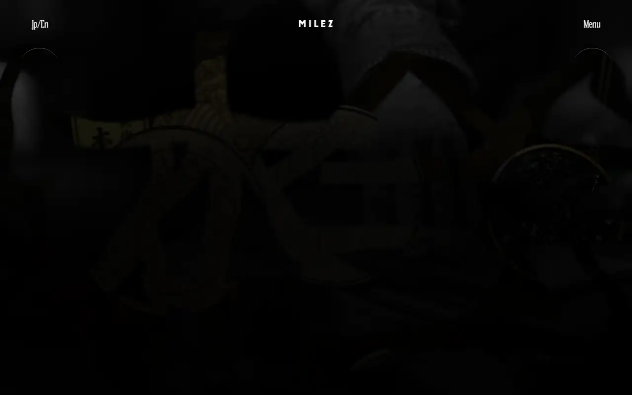 株式会社MILEZの公式サイトの画面(PC)