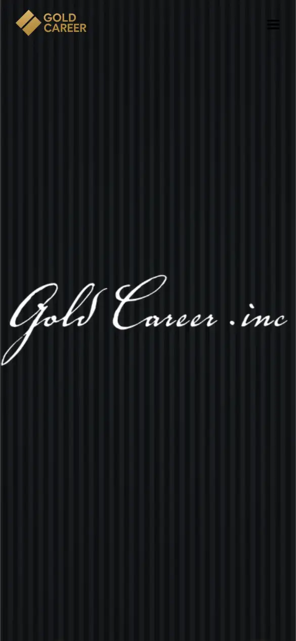 株式会社GOLD CAREERの公式サイトの画面(スマートフォン)