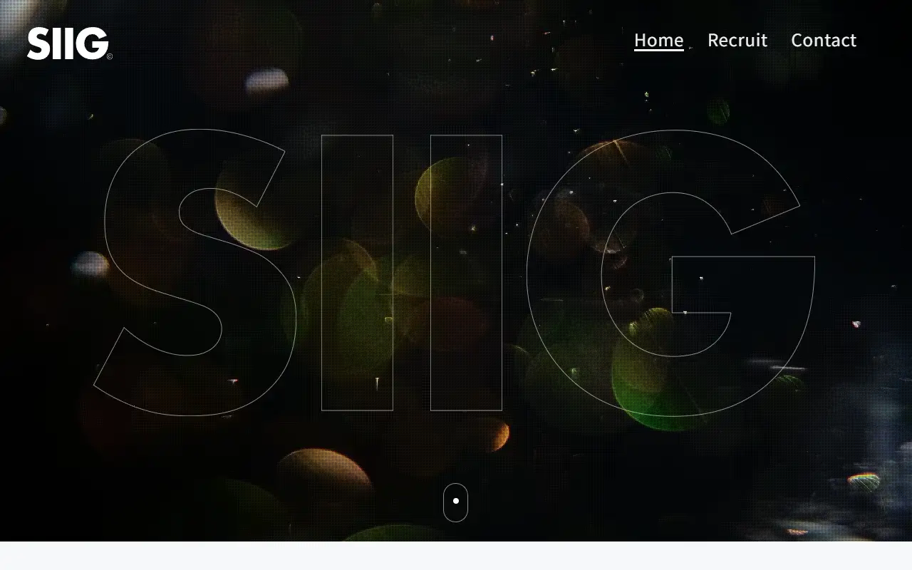 SIIG株式会社の公式サイトの画面(PC)