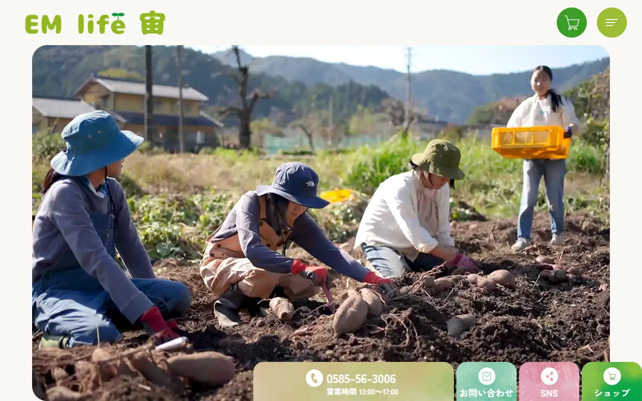 有限会社ソウ意匠の公式サイトの画面(PC)