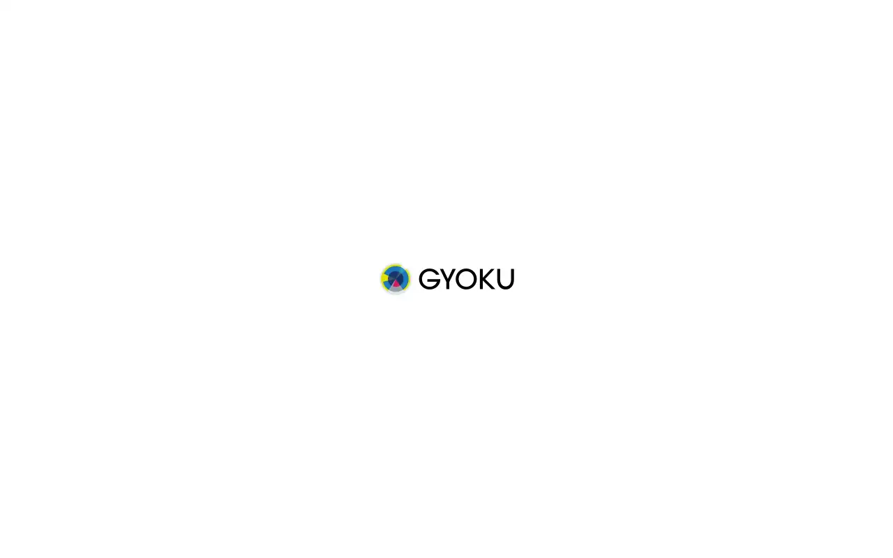 株式会社GYOKUの公式サイトの画面(PC)